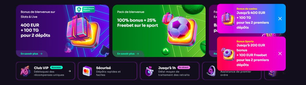 WinSpirit casino HP CZ